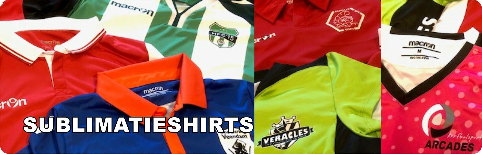 Sublimatieshirts - eigen design sportkleding