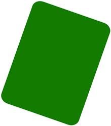 Groene kaart scheidsrechterskaart