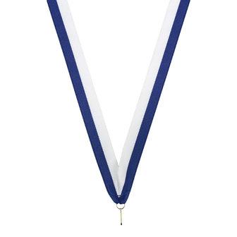 Neklint medaille blauw wit