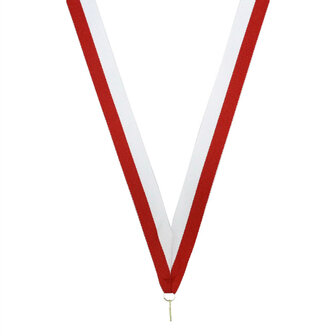 Neklint medaille rood wit