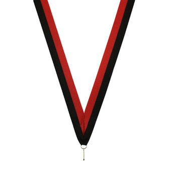Neklint medaille rood zwart
