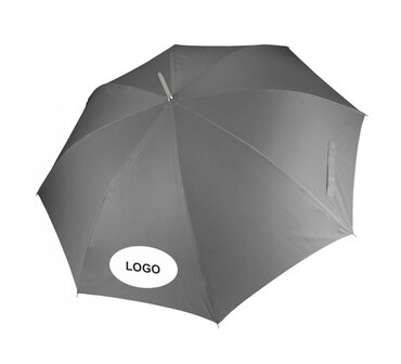 Paraplu met logo grijs
