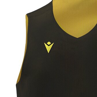 Macron Idaho reversible basketbalshirt - zwart/geel