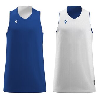 Macron Idaho reversible basketbalshirt - blauw/wit