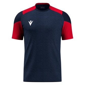 Macron Golem shirt navy/rood