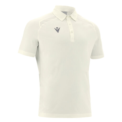 Macron Hutton Cricket Polo Off White Cricketkleding