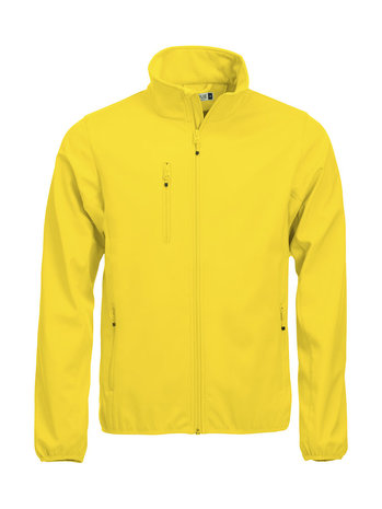 Schuur aanbidden hart Clique Softshell Jas Heren Geel | Bedrukken