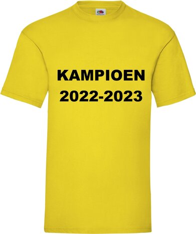Kampioensshirt geel