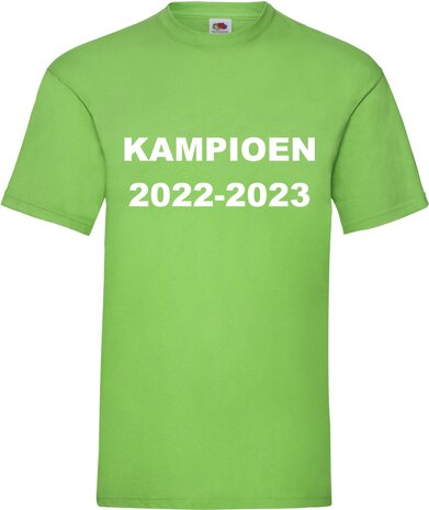 Kampioensshirt lime
