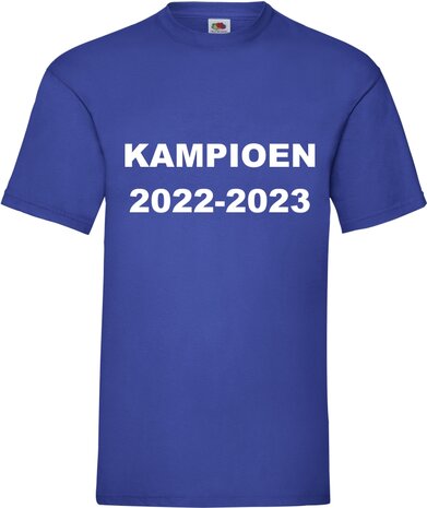 Kampioensshirt blauw