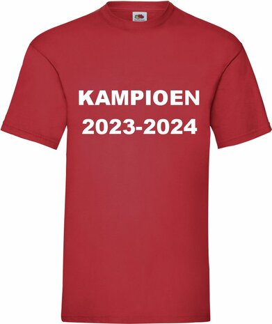 Kampioensshirt rood