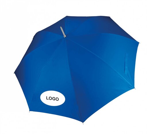 Paraplu met logo blauw