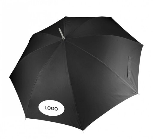 Paraplu met logo zwart