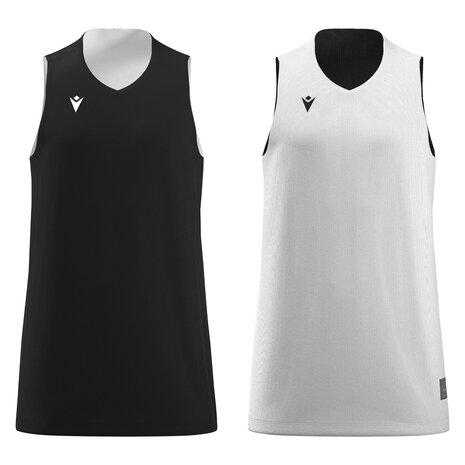 Macron Idaho reversible basketbalshirt - zwart/wit