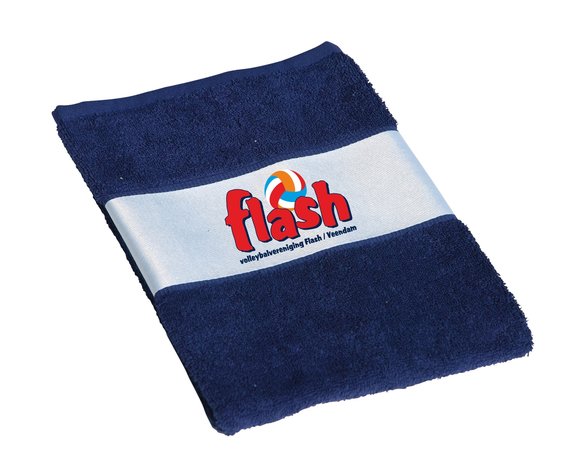 deelnemen Stapel Korting Flash Veendam - Handdoek met logo