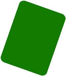 Groene kaart scheidsrechterskaart