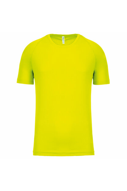 Sportshirt geel quickdry