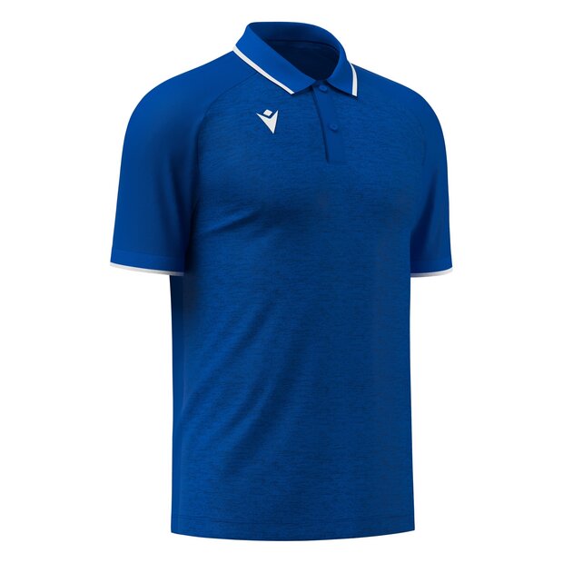 Macron Aulos polo blauw