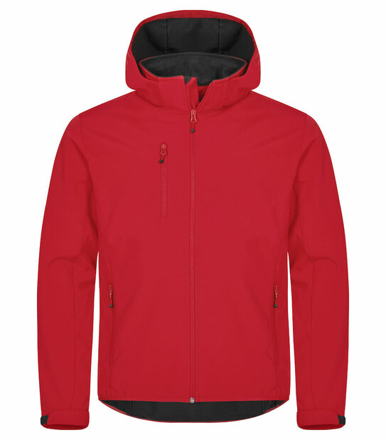 Clique Hoody Softshell Jas rood