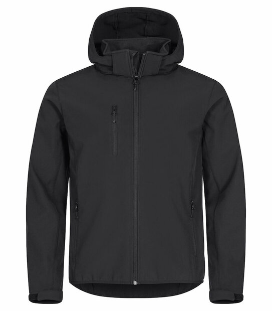 Clique Hoody Softshell Jas zwart