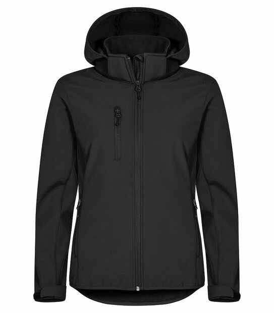Clique Hoody Softshell Jas zwart