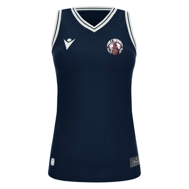 Millwings Macron Tellurium basketbalshirt dames navy
