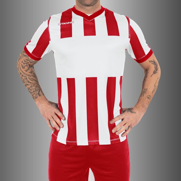 Stanno Aspire shirt rood wit