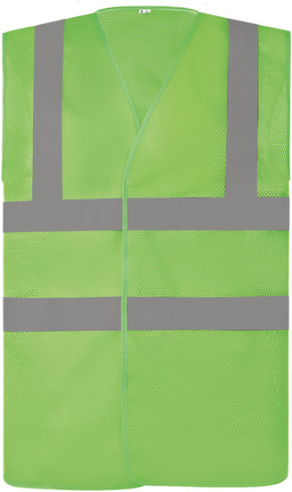 Veiligheidshesje Hi Vis lime groen