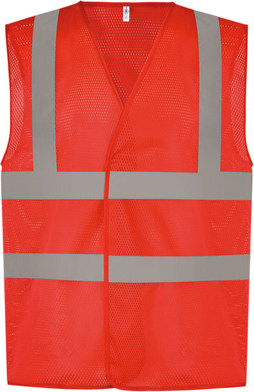 Veiligheidshesje Hi Vis rood