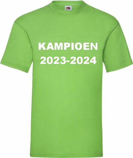 Kampioensshirt Vier het kampioenschap