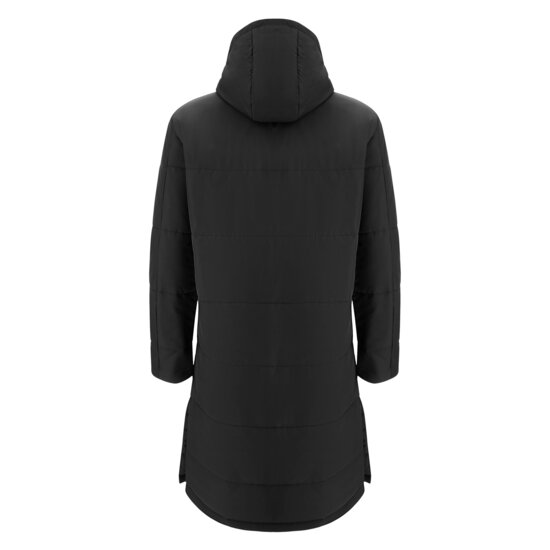 Macron Northland padded long jacket zwart
