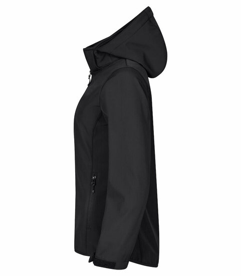 Clique Hoody Softshell Jas zwart