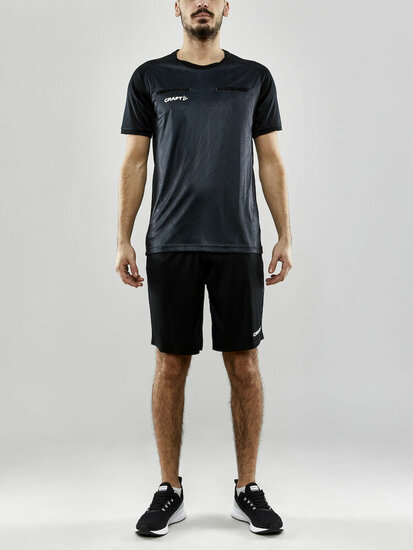 Craft scheidsrechtersshirt zwart