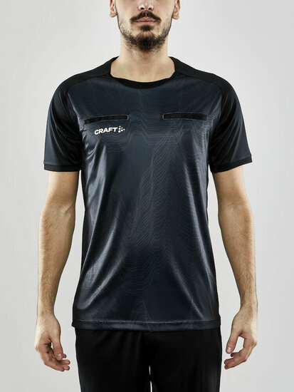 Craft scheidsrechtersshirt zwart