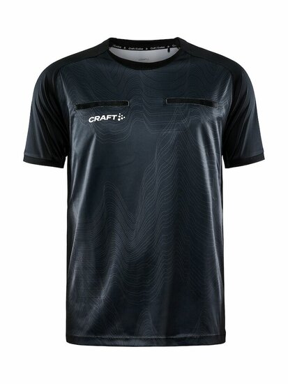 Craft scheidsrechtersshirt zwart