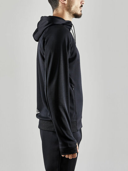 Craft Evolve hoodie full zip zwart