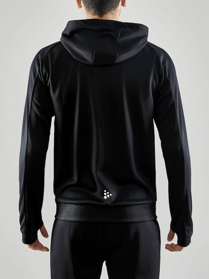 Craft Evolve hoodie full zip zwart