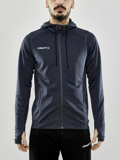 Craft Evolve hoodie full zip grijs