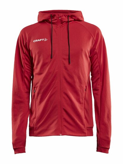 Craft Evolve hoodie full zip rood