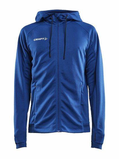 Craft Evolve hoodie full zip blauw