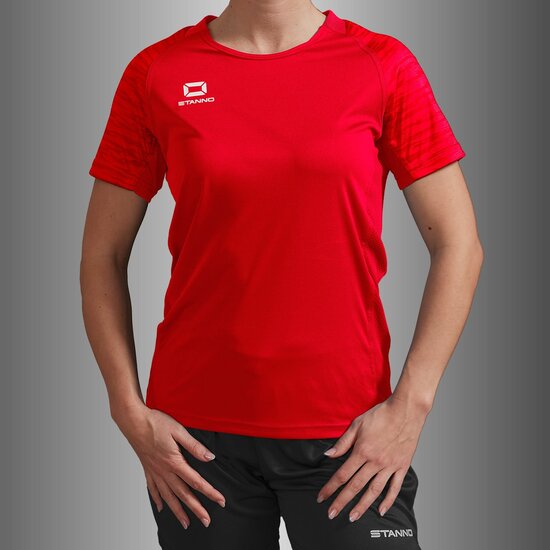Stanno Bolt shirt dames rood