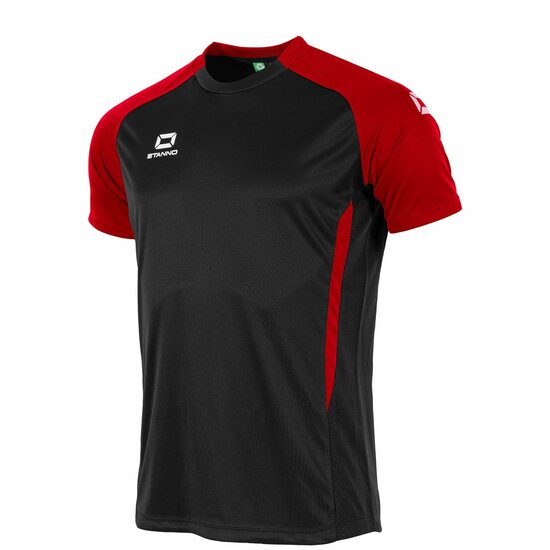 Stanno Stadio shirt zwart rood