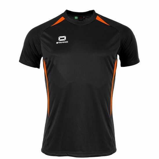 Stanno Stadio shirt zwart oranje