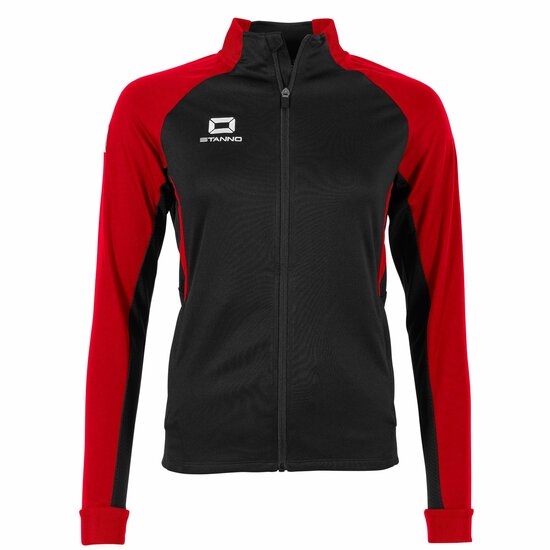 Stanno Stadio Full Zip Top dames zwart rood