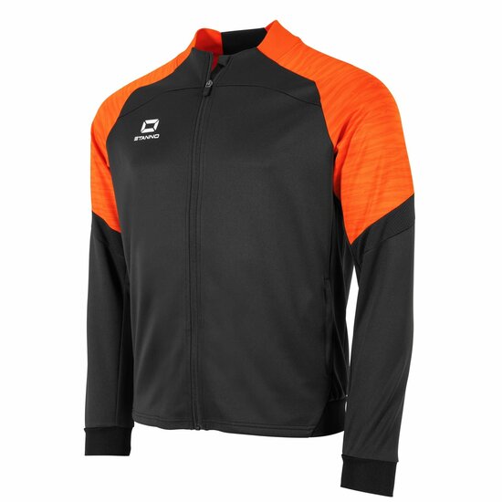 Stanno Bolt Full Zip Top zwart oranje
