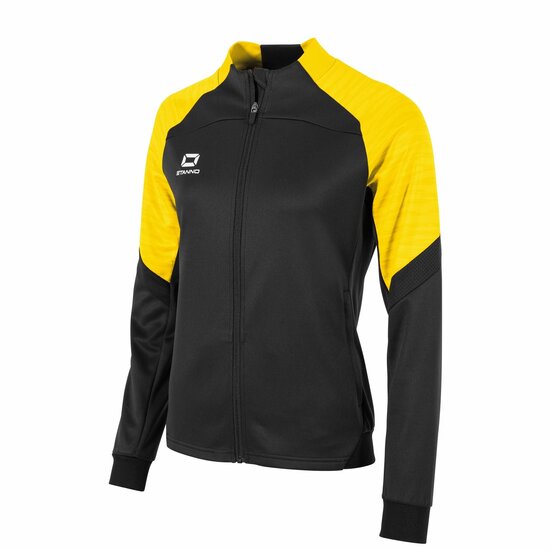 Stanno Bolt Full Zip Top dames zwart geel