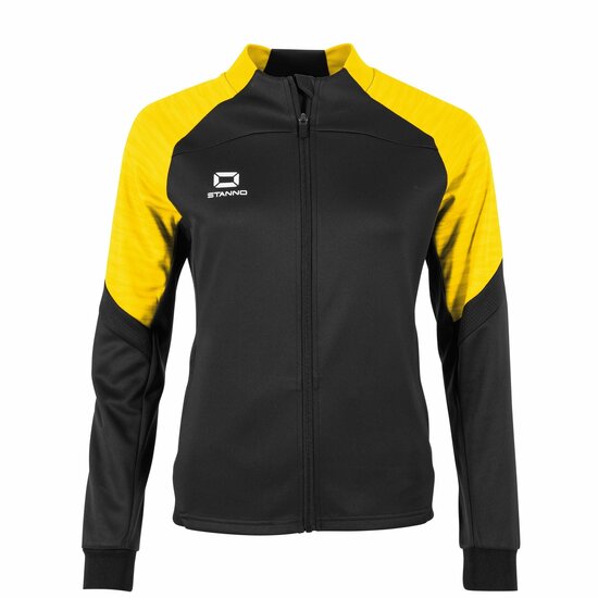 Stanno Bolt Full Zip Top dames zwart geel