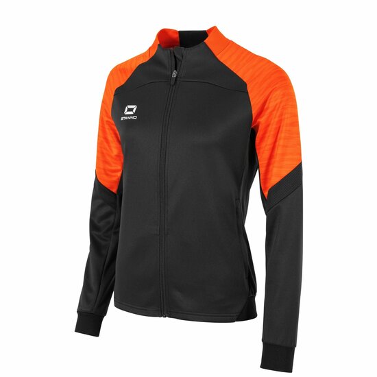 Stanno Bolt Full Zip Top dames zwart oranje