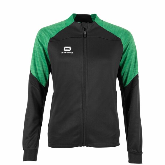 Stanno Bolt Full Zip Top dames zwart groen