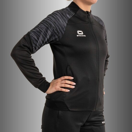 Stanno Bolt Full Zip Top dames zwart